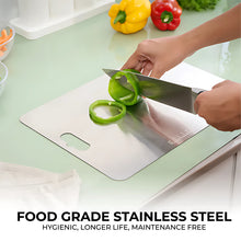 Premium Stainless Steel Chopping Board for Vegetables and Fruits (31x20 cm)